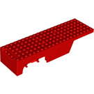 LEGO Rood Trailer 6 x 21 met Minifigure Pin (30836)