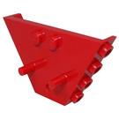 LEGO Rood Trapezoid Tipper Einde 6 x 4 met Noppen en Bars