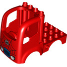 LEGO rot Truck cab 4 x 8 mit Spiderman web (21930)
