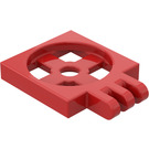 LEGO Rood Draaischijf 2 x 2 Plaat Basis met Scharnier