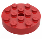 LEGO Red Turntable 4 x 4 Top (Non-Locking) (3404)