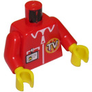 LEGO Rood TV Chopper Pilot Torso (973)