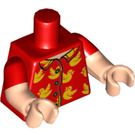 LEGO rot Vacation Robin Minifig Torso (973 / 16360)