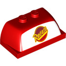 LEGO rot Fahrzeug oben 2 x 4 x 1.3 mit "Rust eze" (30841 / 33937)