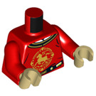 LEGO Red Warden Monkey King Minifig Torso (973 / 76382)