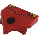 LEGO Red Wedge 2 x 2 x 0.7 with Point (45°) with Screws, Grille, Line, Plates Sticker (66956)