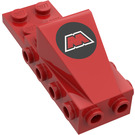 LEGO Red Wedge 2 x 3 with Brick 2 x 4 Side Studs and Plate 2 x 2 with MTron Logo (2336)