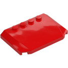 LEGO Red Wedge 4 x 6 Curved (52031)