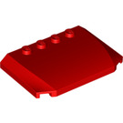 LEGO Red Wedge 4 x 6 Curved (52031)