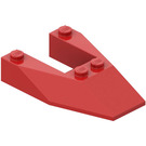 LEGO rot Keil 6 x 4 Ausgeschnitten ohne Bolzenkerben (6153)