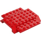 LEGO Rot Keil 8 x 8 mit Seite 2 x 8 Plates (5121)