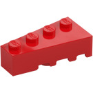 LEGO Červená Klín Kostka 2 x 4 Levý (41768)