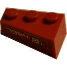 LEGO rot Keil Backstein 3 x 2 Links mit 7984 und Klein Control Panel (Links) Aufkleber (6565)