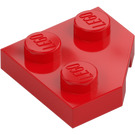 LEGO Rød Kile Plate 2 x 2 Cut Hjørne (26601)