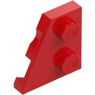 LEGO Red Wedge Plate 2 x 2 Wing Left (24299)