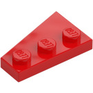 LEGO Punainen Kiila Levy 2 x 3 Siipi Oikein  (43722)