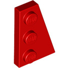 LEGO Red Wedge Plate 2 x 3 Wing Right  (43722)