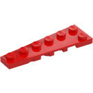 LEGO Czerwony Klin Płytka 2 x 6 Lewy (78443)