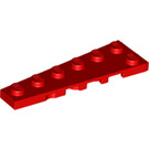 LEGO rouge Coin assiette 2 x 6 La gauche (78443)
