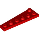 LEGO Red Wedge Plate 2 x 6 Right (78444)