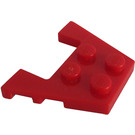 LEGO Red Wedge Plate 3 x 4 with Stud Notches (28842 / 48183)