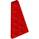 LEGO Red Wedge Plate 3 x 6 Wing Right (54383)