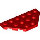 LEGO Red Wedge Plate 3 x 6 with 45º Corners (2419 / 43127)