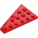 LEGO Red Wedge Plate 4 x 6 Wing Right (48205)