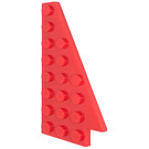LEGO rouge Coin assiette 4 x 8 Aile Droite avec encoche pour tenon en dessous (3934)