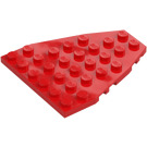 LEGO Rosso Cuneo Piastra 7 x 6 con intagli per bottoncini (50303)