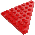 LEGO Red Wedge Plate 8 x 8 Corner (30504)