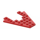 LEGO Rød Kile Plate 8 x 8 med 4 x 4 UtskjæRing (4475)