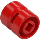 LEGO Rood Wiel Rand Ø11.5 x 12 Breed met gekerfd gat (6014)