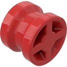 LEGO Rood Wiel Rand Ø8 x 6.4 zonder inkeping aan de zijkant (4624)