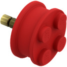 LEGO Red Wheel with Studs (With Inner Side Supports) (7039)