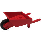 LEGO Rød Wheelbarrow med Hjul