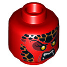 LEGO rot Whiperella Minifigure Kopf (Einbau-Vollbolzen) (3626 / 23870)