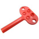 LEGO Rojo Wind Arriba Llave para 1980's Motor