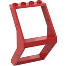 LEGO Red Window 4 x 4 x 6 Outward Sloping