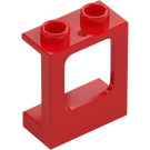 LEGO Rosso Telaio della finestra 1 x 2 x 2 con 1 foro nella parte inferiore (60032)