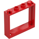 LEGO Rood Raamkozijn 1 x 4 x 3 (60594)