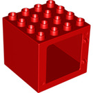 LEGO rouge Fenêtre Cadre 4 x 4 x 3 (11345 / 18857)