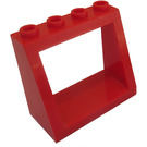 LEGO rot Windschutzscheibe 2 x 4 x 3 mit versenkten massiven Bolzen (2352)