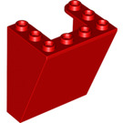 LEGO Rood Voorruit 3 x 4 x 4 Omgekeerd met afgeronde bovenranden (35306 / 72475)