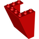 LEGO Red Windscreen 3 x 4 x 4 Inverted with Square Top Edges  (4872)