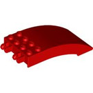 LEGO Red Windscreen 4 x 8 x 2 Curved Hinge (46413 / 50339)