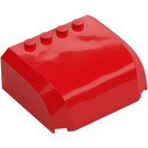 LEGO Rood Voorruit 5 x 6 x 2 Gebogen (61484 / 92115)