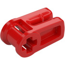 LEGO Red Wire Clip with Cross Hole (49283)