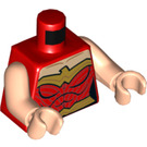 LEGO rouge Wonder Woman Minifig Torse (973 / 76382)