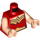 LEGO rouge Wonder-Woman Minifig Torse (973 / 76382)